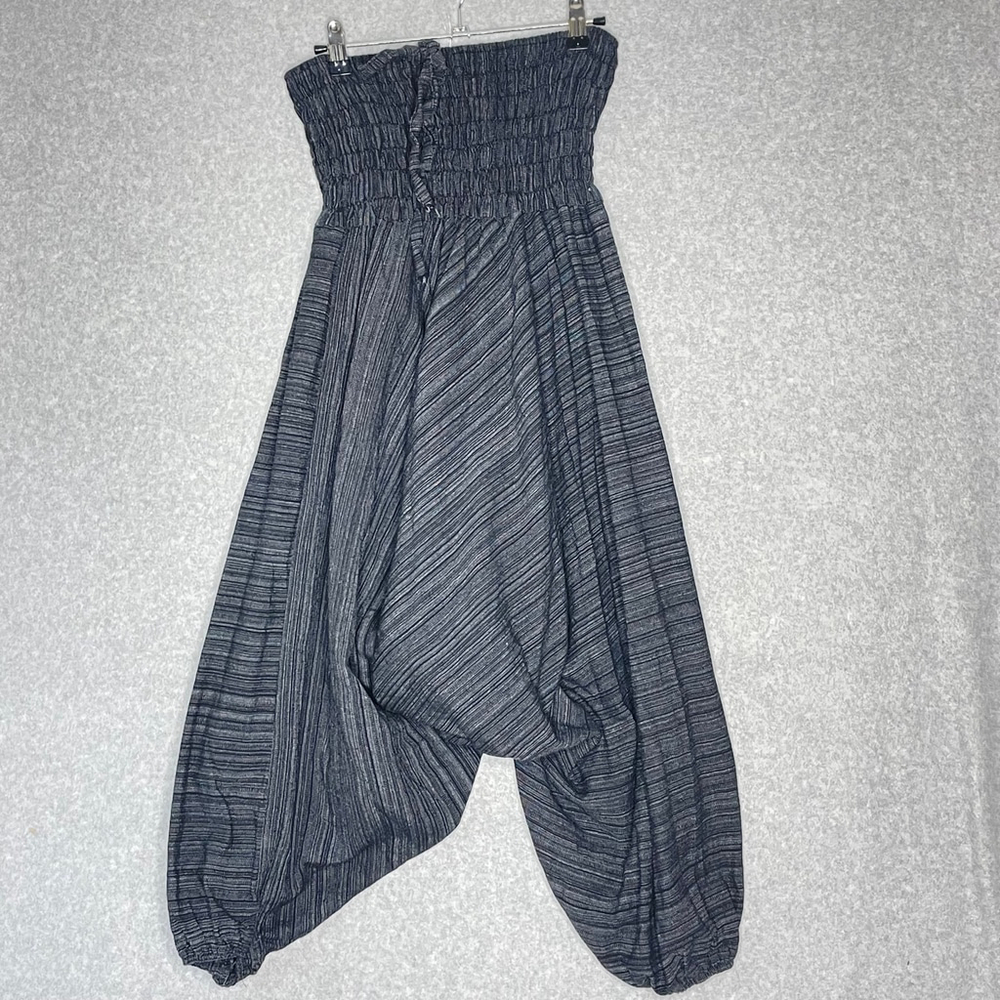 GOA Gray Black Striped Harem Pants Small
